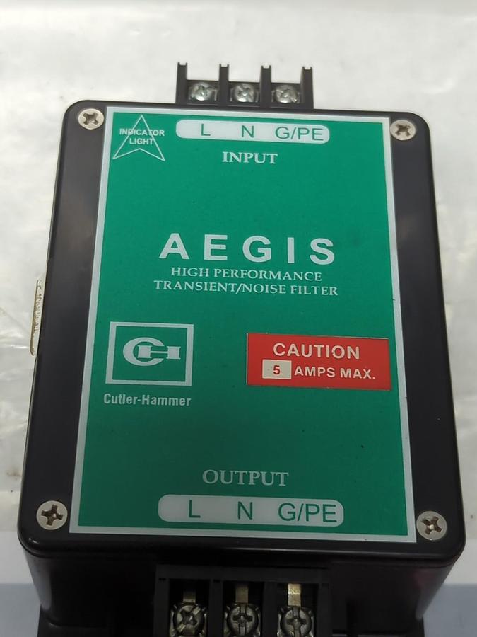 Used CUTLER-HAMMER,AGSHWCH120N05HS,HIGH PERFORMANCE TRANSIENT/NOISE FILTER PRE-OWNED