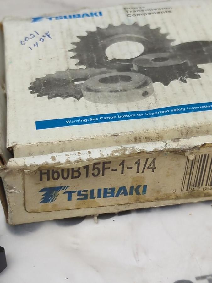 TSUBAKI,H60B15F-1-1/4,SPROCKET NEW IN BOX