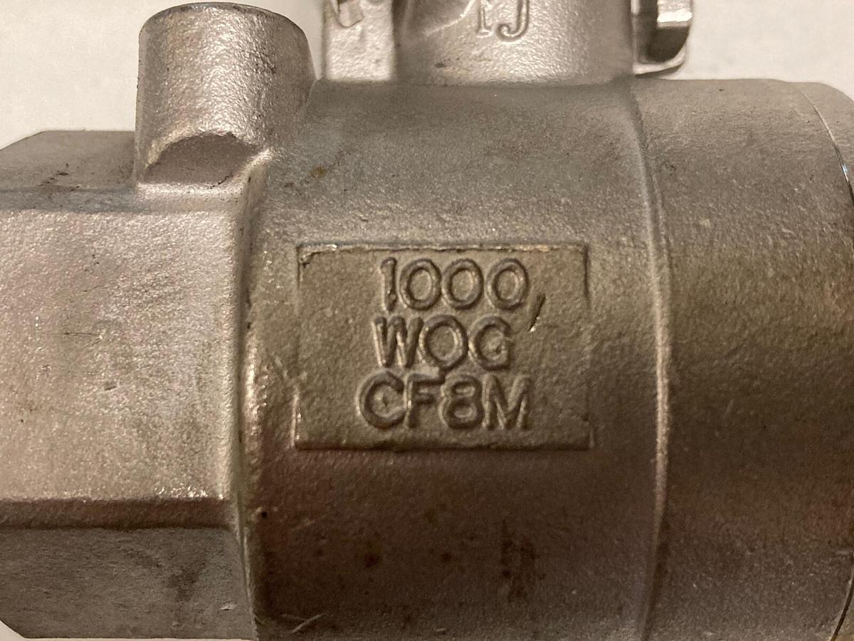 Dixon,CF8M,1 INCH Stainless Steel Ball Valve 1000 WOG