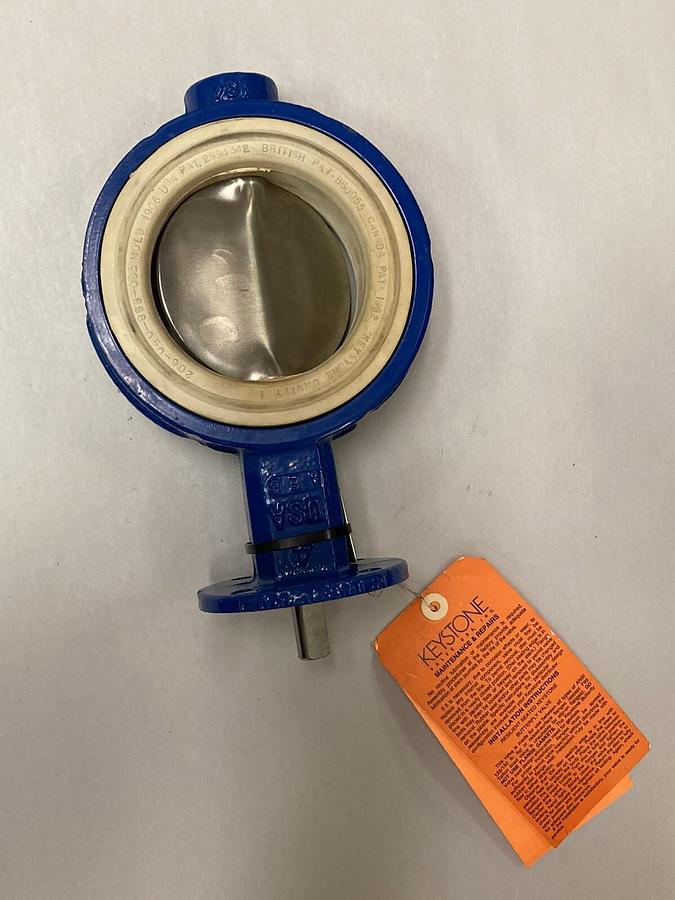Used Resilient,FIG 999,Seat Butterfly Valve TRIM 725  50 PSI