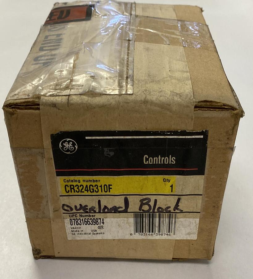 Used GENERAL ELECTRIC,CR324G310F,OVERLOAD RELAY 90-110A 3POLE NEW