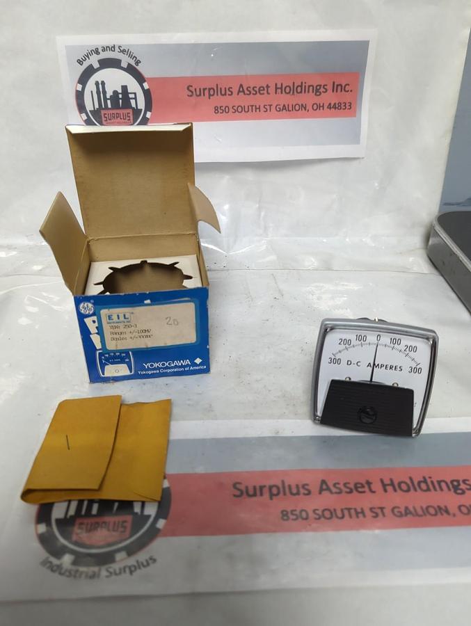 GE,250-3,PANEL METER +/-100MV NOS