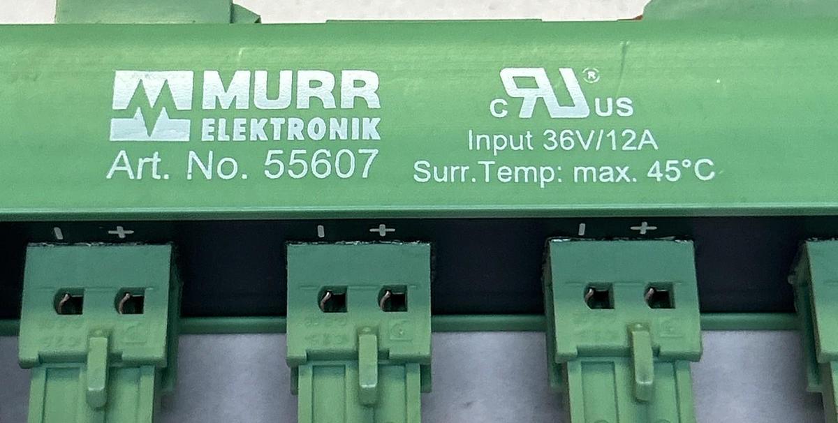 Used MURR ELEKTRONIK,55607,DISTRIBUTOR AS-I AND EXTERN POWER LOT OF 9