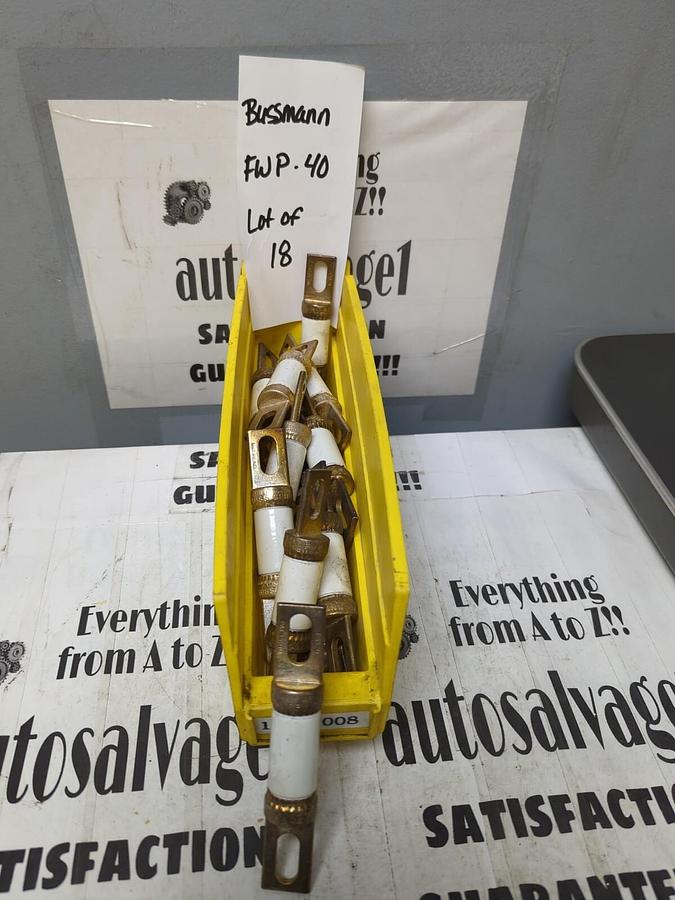 BUSSMANN,FWP-40,SEMI-CONDUCTOR 40 AMP FUSES LOT OF 18 NOS