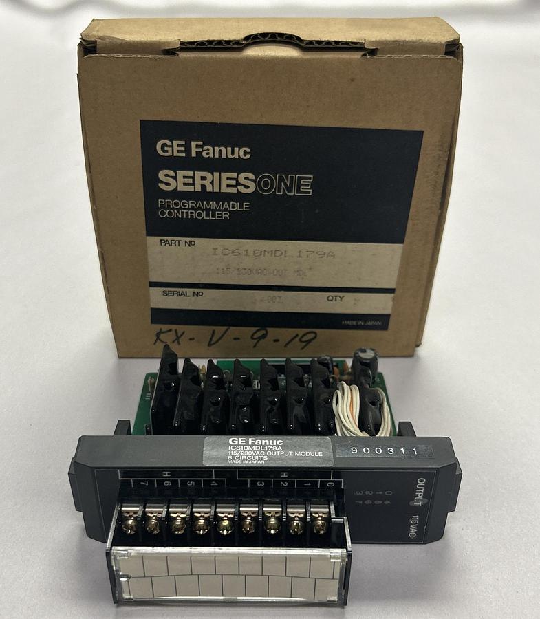 Used GE FANUC,IC610MDL179A,OUTPUT MODULE NEW
