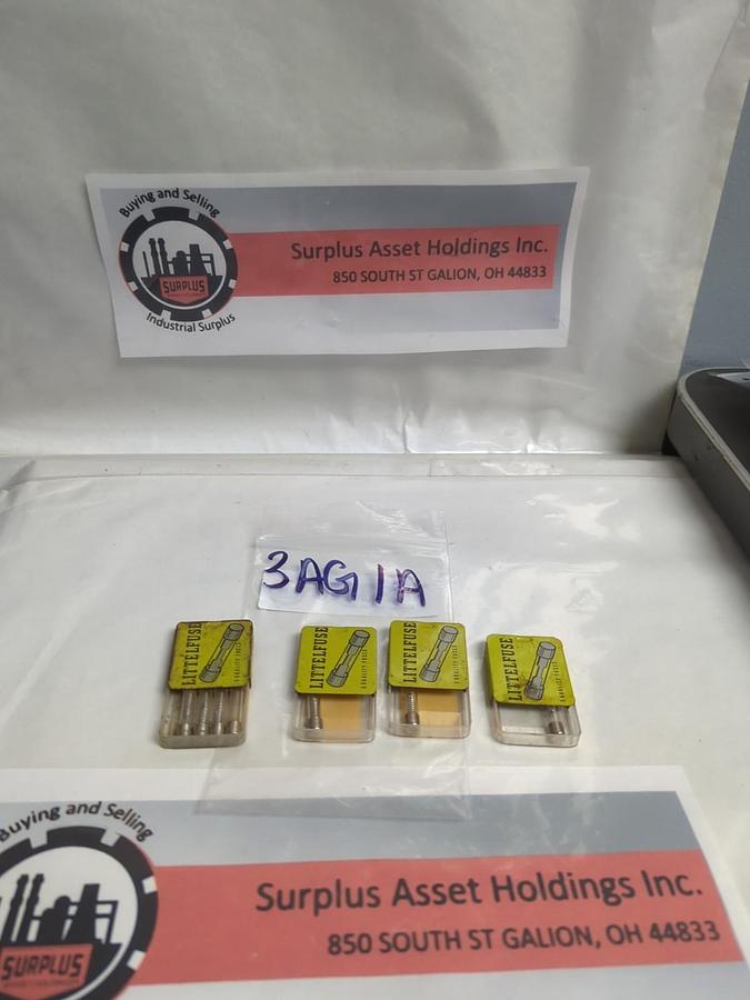 LITTELFUSE,3AG-1A,1 AMP FUSE LOT OF 8 NOS