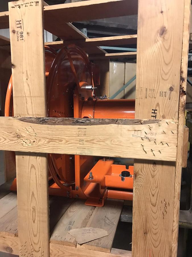 Used Gleason,SP321001-220-22-2,Cable Reel 600V Designed to Retrieve 85Ft 2AWG