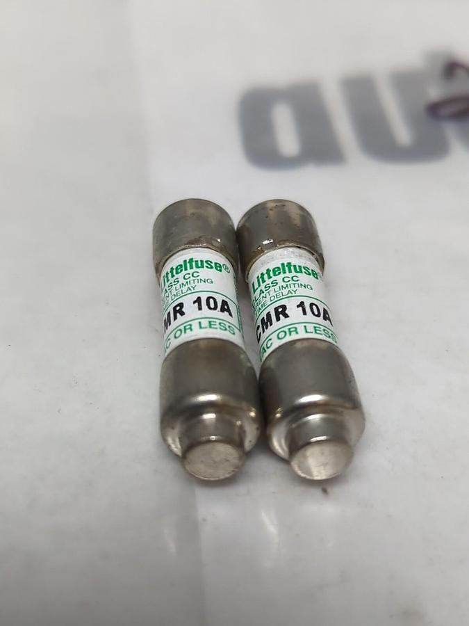LITTELFUSE,CCMR 10A,CLASS CC 10 AMP FUSE LOT OF 2 NOS
