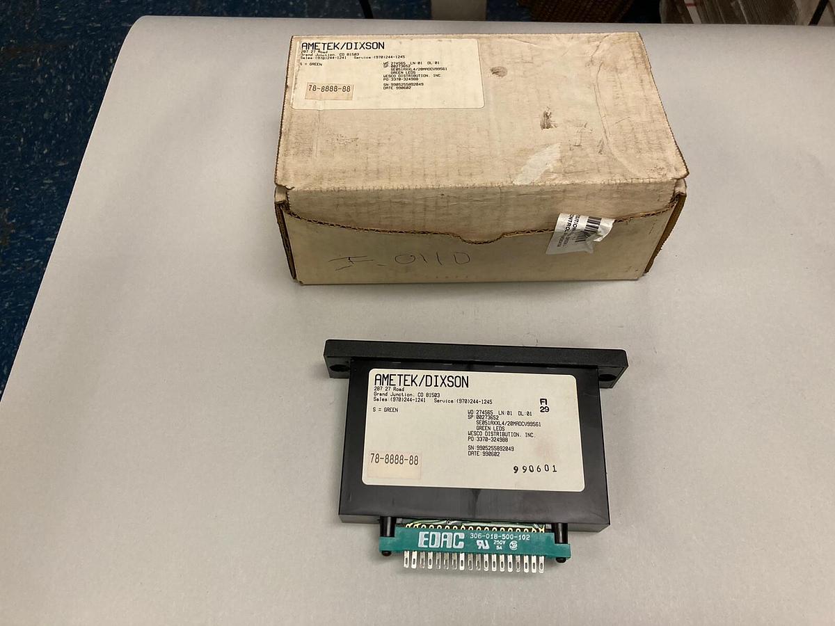 Used Ametek Dixson,SE051AXXL4/20MADCV99561, Panel Meter 78-8888-88