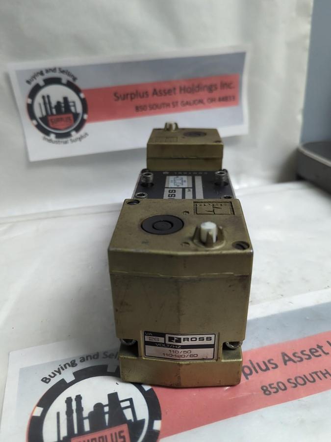 Used ROSS,W7077C4331,SOLENOID VALVE 110/50 110-120/60 PRE-OWNED