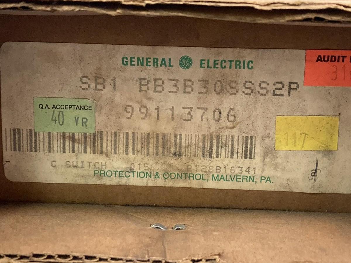 Used General Electric,BB3B30SSS2P,Control Switch