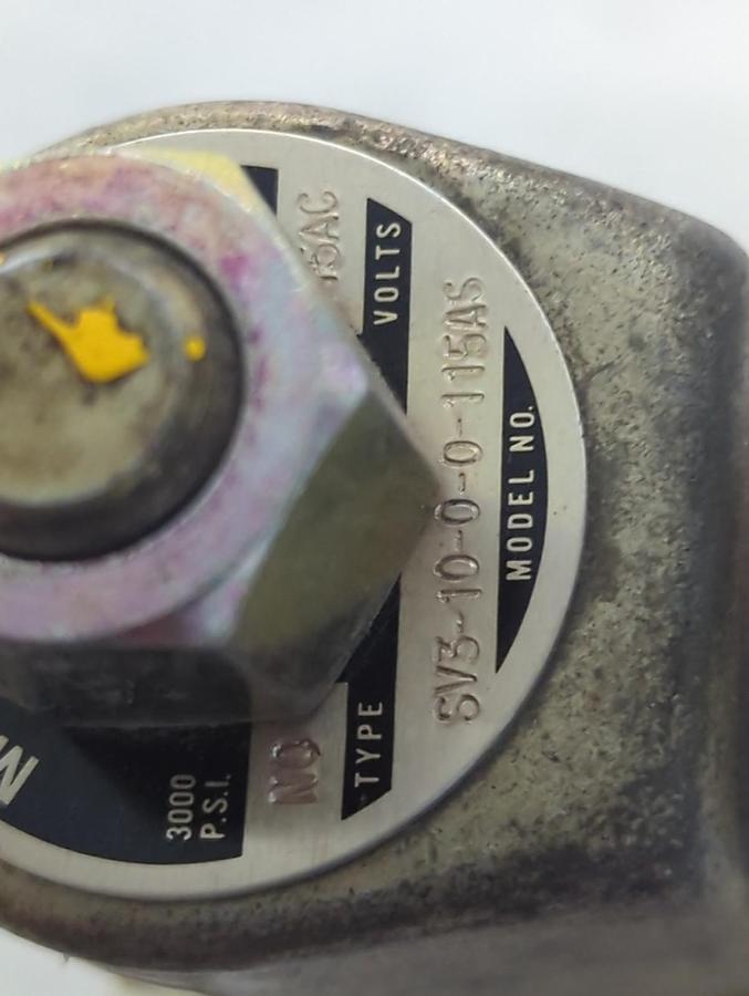 Used MODULAR CONTROLS,SV3-10-0-4-115AS,SOLENOID COIL & VALVE PRE-OWNED
