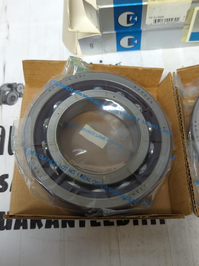 BARDEN,213HDM,PRECISION ANGULAR CONTACT BEARINGS SET OF 2 NOS