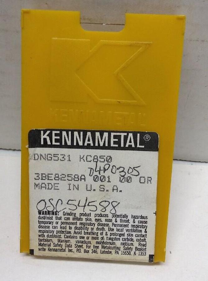 Kennametal,DNG531 KC850,Inserts Box of 5