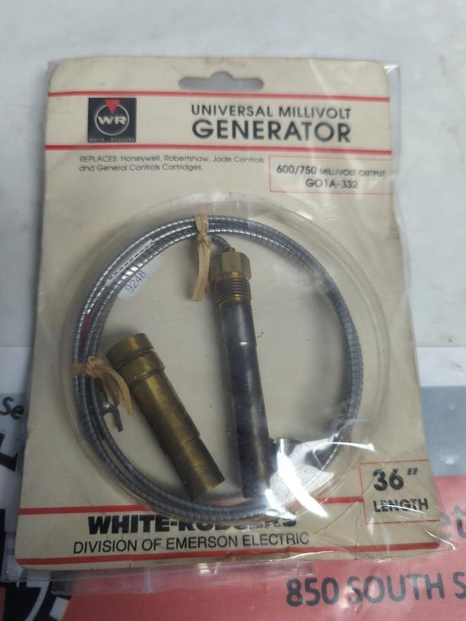 WHITE-RODGERS,GO1A-332,UNIVERSAL MILLIVOLT GENERATOR 600/750 MILLIVOLT OUTPUT