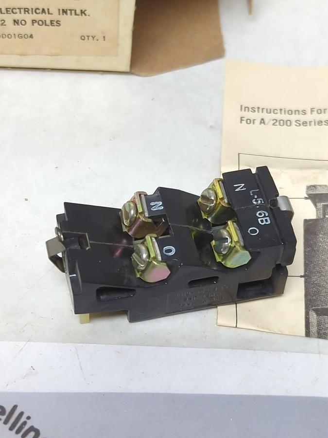 WESTINGHOUSE,L-56B,ELECTRICAL INTERLOCK 2 NO POLES NOS