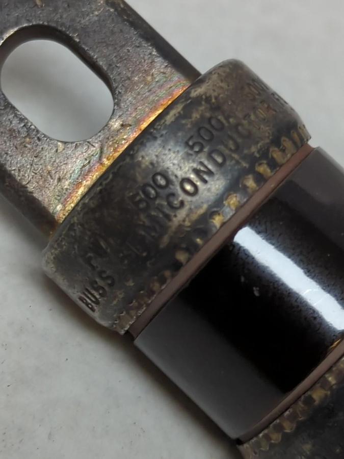 Used BUSSMAN,FWH-500,SEMI-CONDUCTOR 500 AMP 500V FUSE PRE-OWNED
