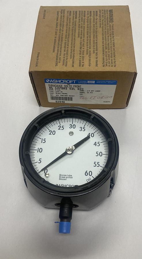 ASHCROFT,451279AS02L60#,DURAGAUGE SOLID FRONT CASE NOS