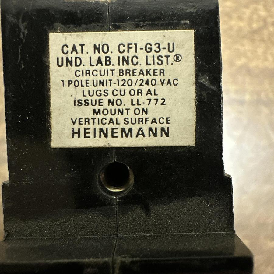Used Heinemann,CF1-G3-U,Circuit Breaker