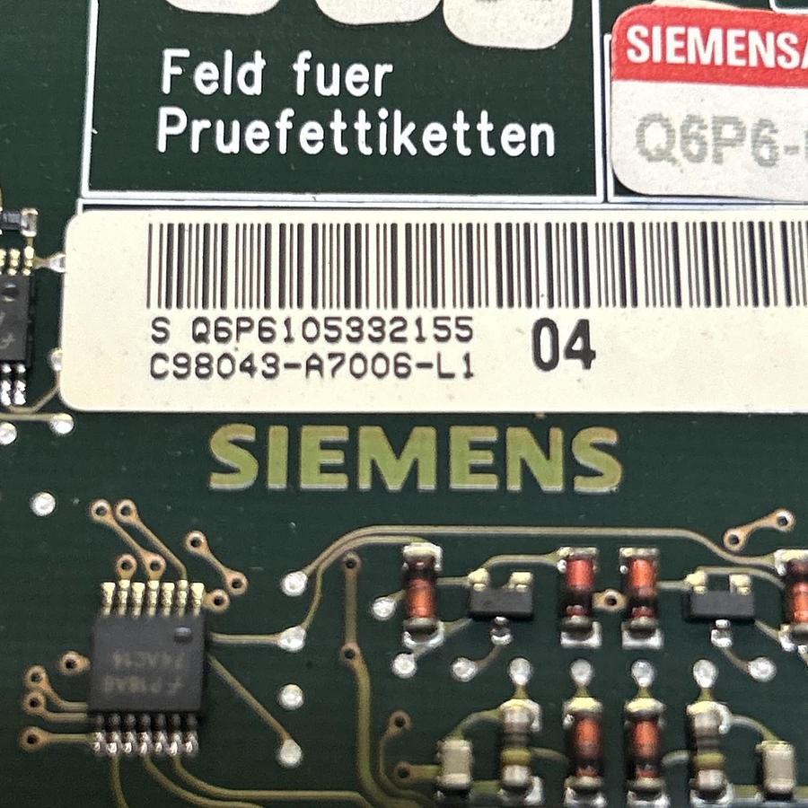 Used SIEMENS,C98043-A7006-L1,TERMINAL EXPANSION BOARD