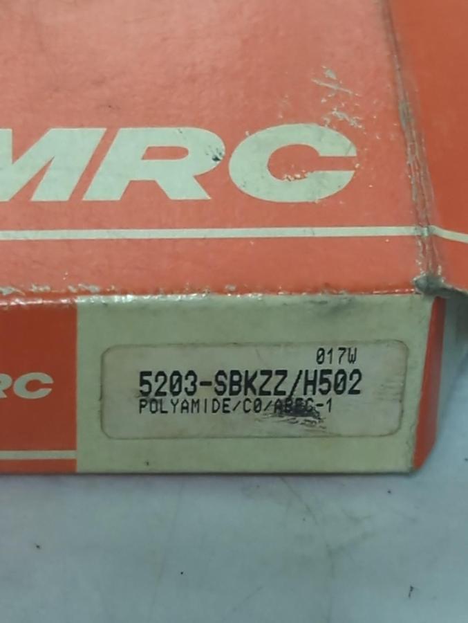MRC,5203-SBKZZ/H502,ANGULAR CONTACT BEARING 17X40X.687 NOS