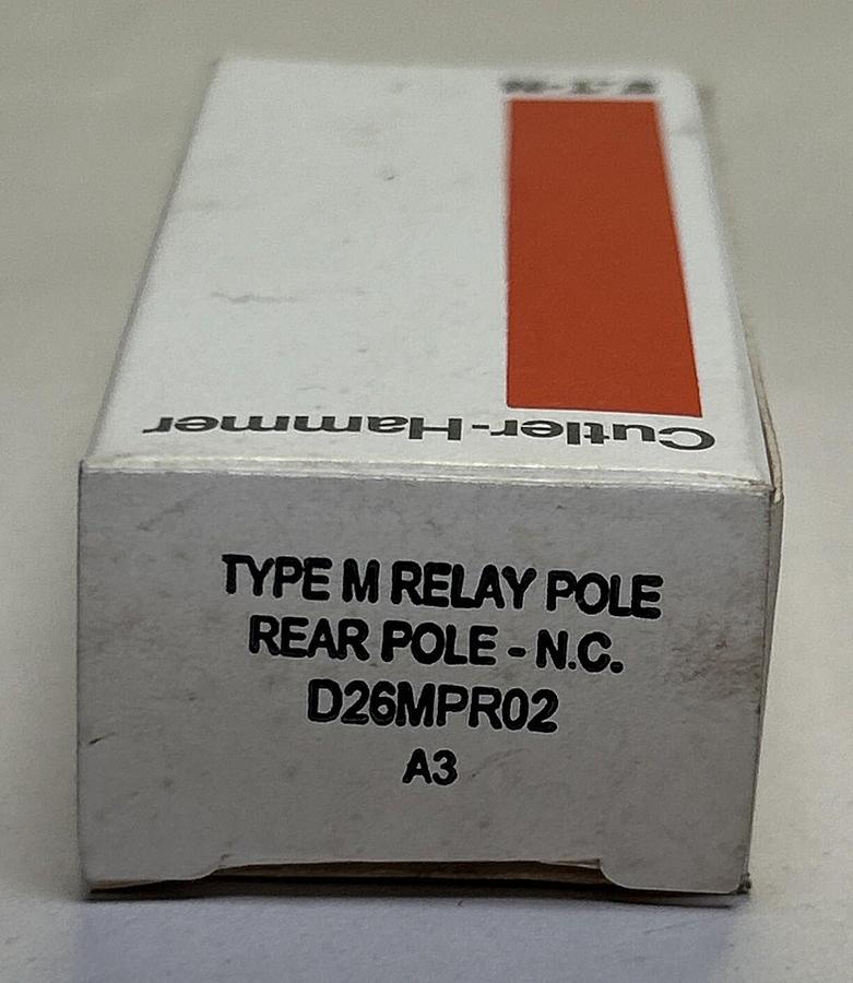 Used CUTLER HAMMER,D26MPR02,RELAY CONTACT NEW