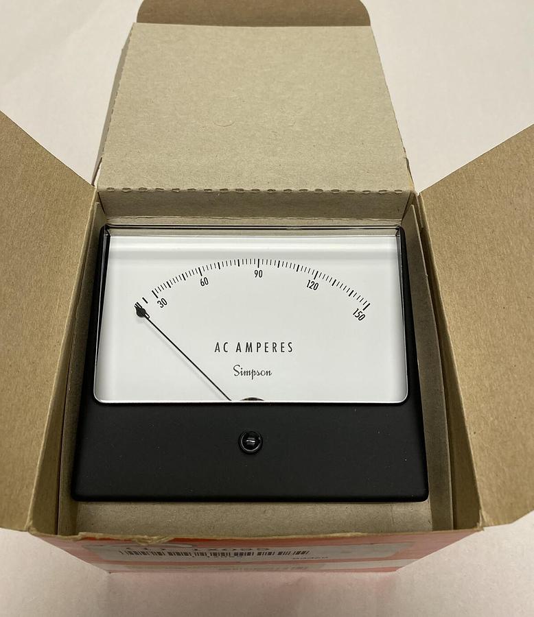 Used Simpson,03360 AC,Current Style Panel Meter New In Box
