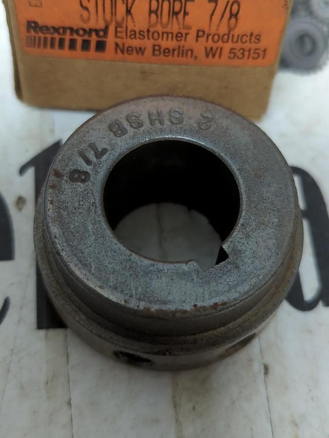 REXNORD,7300225 2 SHSB STD,STRAIGHT BORE HUB STOCK BORE 7/8 INCH NOS