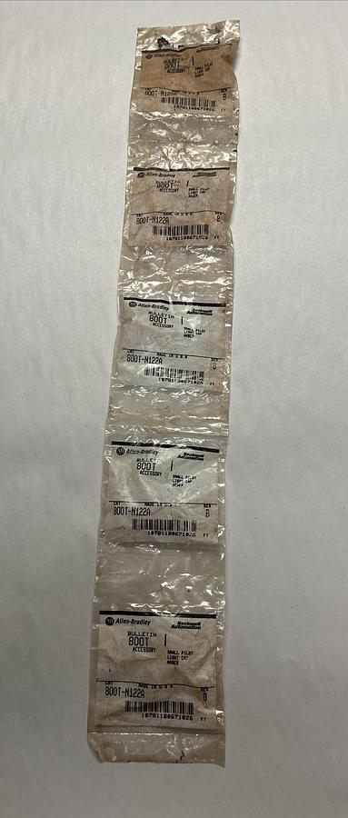 ALLEN BRADLEY,800T-N122A,AMBER PILOT LIGHT CAP LOT OF 5 NOS
