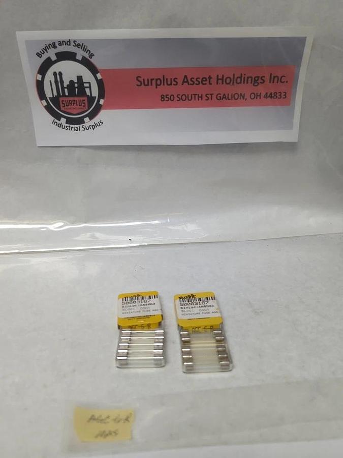 COOPER BUSSMANN,AGC-6-R,FAST ACTING 6 AMP FUSE LOT OF 10 NOS