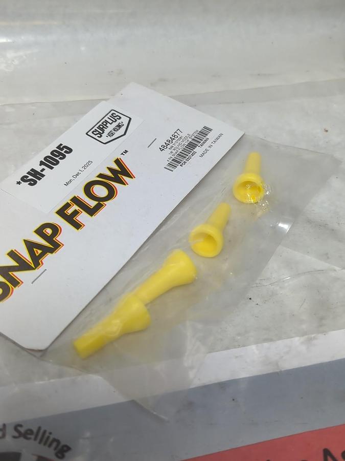 SNAP FLOW,48484877,1/8 INCH ROUND NOZZLE 4 PIECE PACK NOS