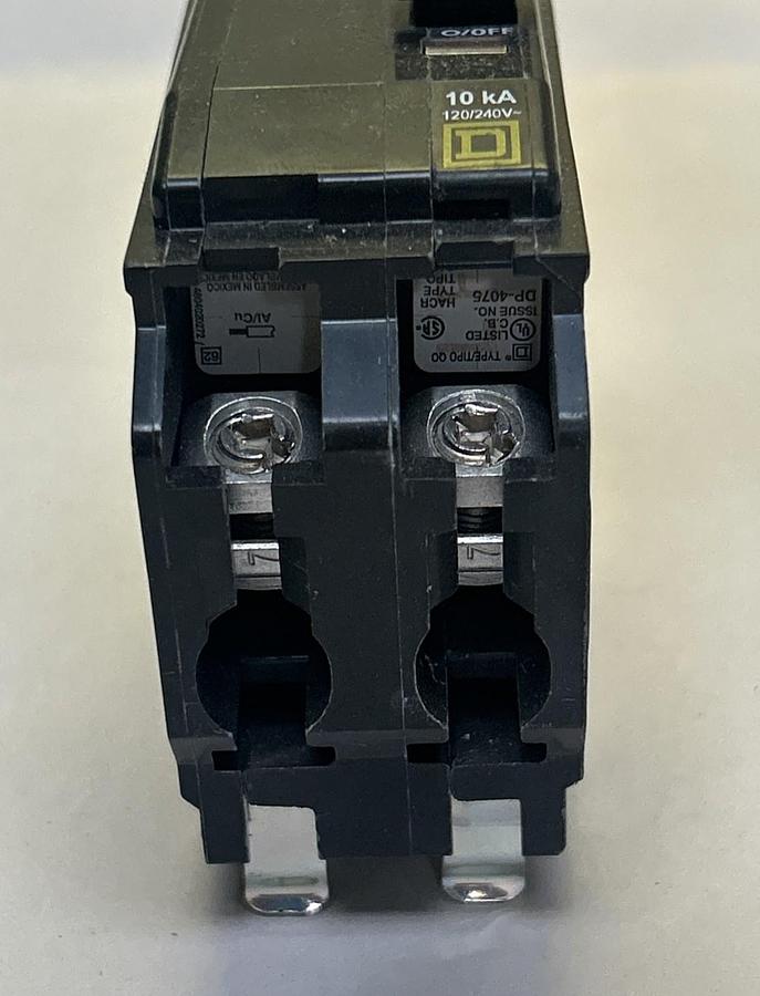 Used SQUARE D,QO260,CIRCUIT BREAKER 60A 120/240V 2P