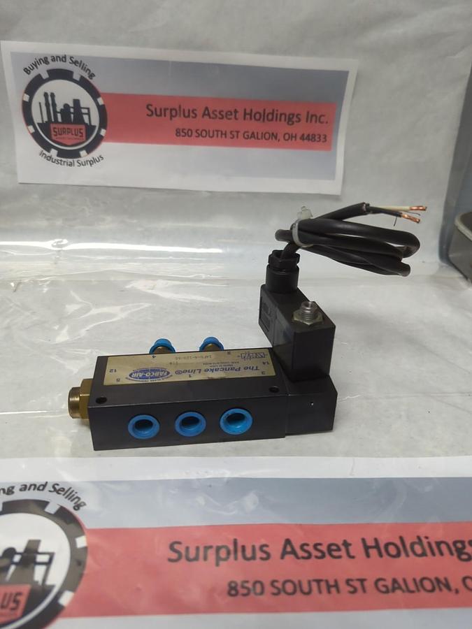 Used FABCO AIR,14FS4-120/60,PANCAKE LINE DIRECTIONAL SOLENOID VALVE 120V PRE-OWNED