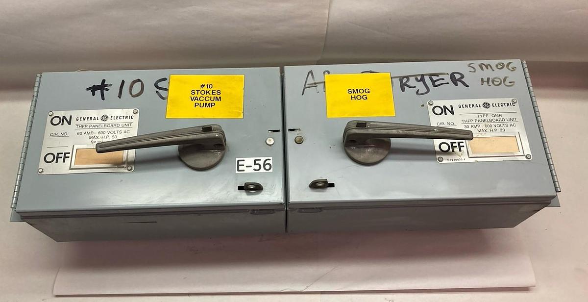 Used General Electric,THFP361L,3-Phase Twin Panelboard Switch 30A 600VAC