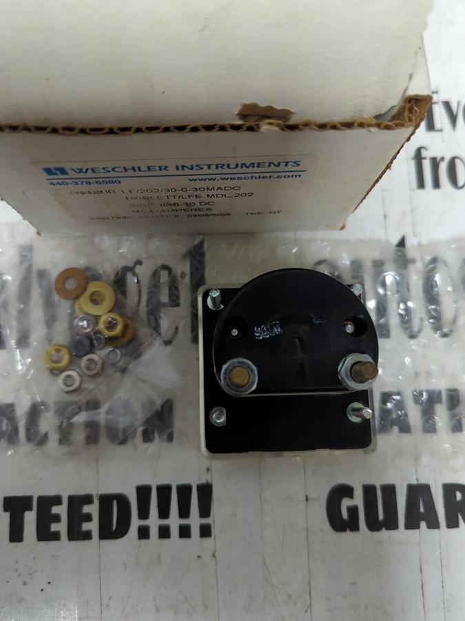 WESCHLER,LF/202/30-0-30MADC R/S: 30-0-30DC,PANEL METER NOS