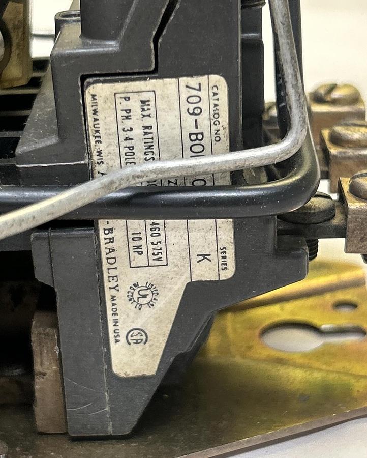 Used ALLEN BRADLEY,709-BOD103,MOTOR STARTER SIZE 1