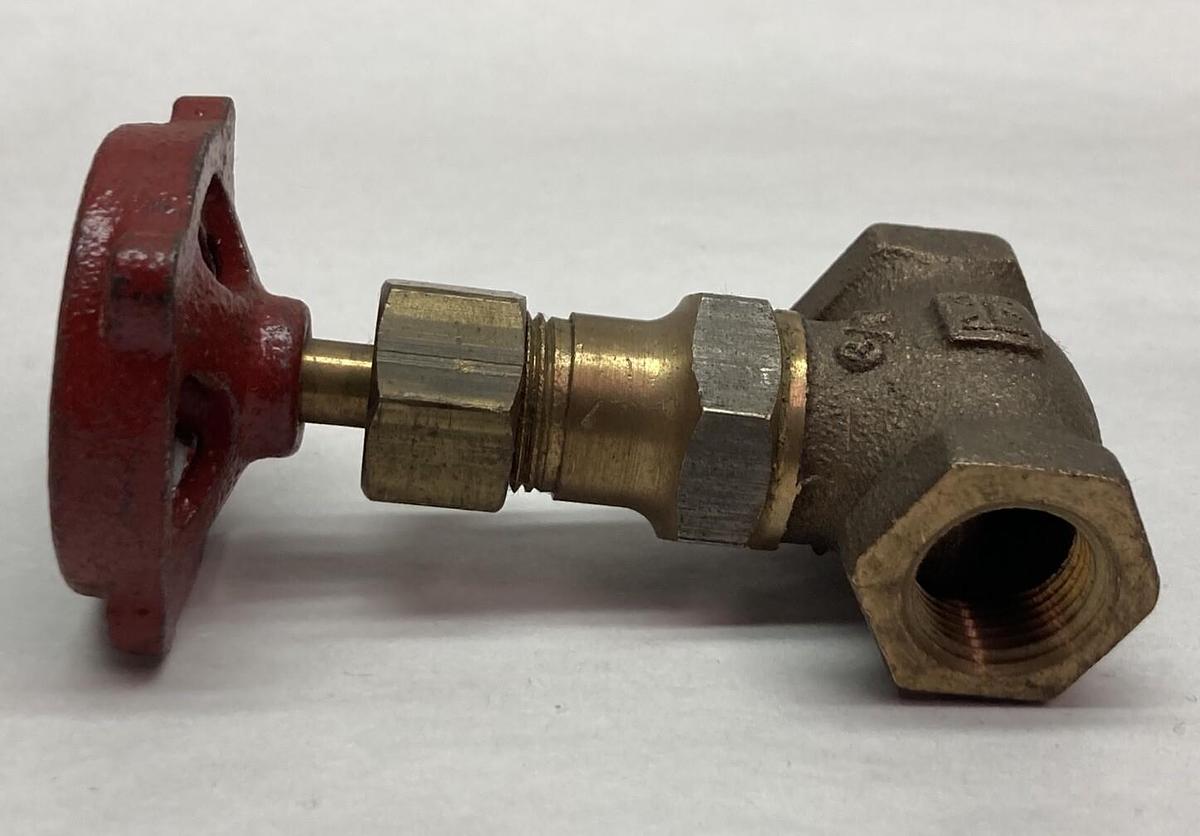Used Milwaukee Valve,600 3/8 Inch,Bronze Gate Valve 200 SWP 400 WOG