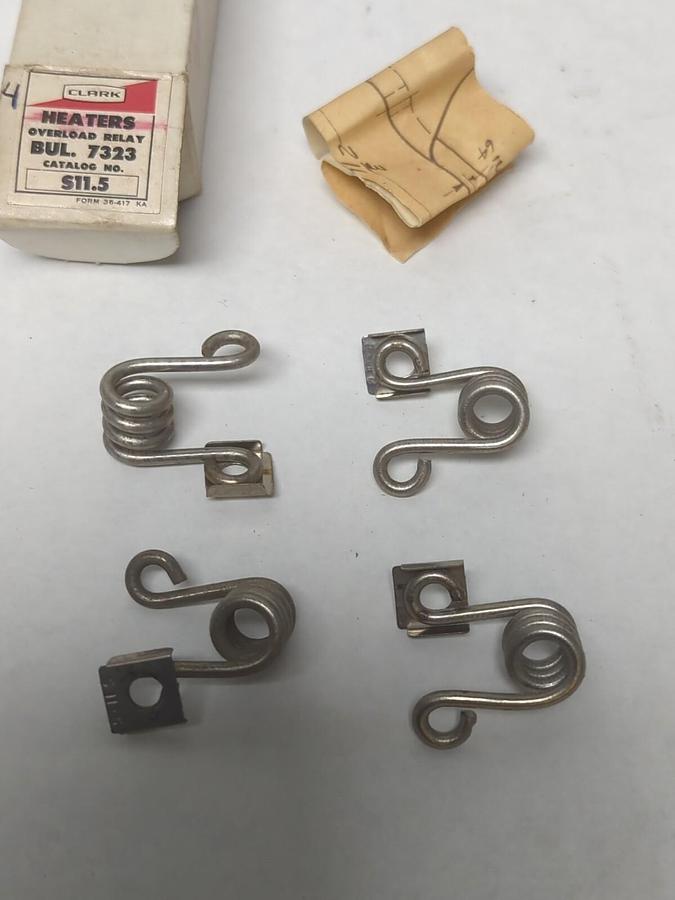 CLARK,S-11.5,OVERLOAD HEATER ELEMENT LOT OF 4 NOS