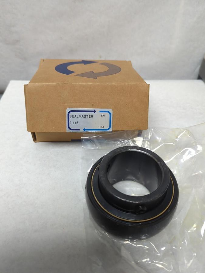 SEALMASTER,2-115,BALL INSERT BEARING 1-15/16 CYLINDRICAL BORE LOCKING SETSCREW