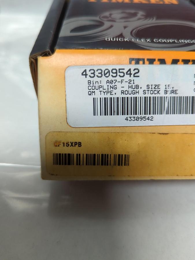 TIMKEN,QF15XPB,COUPLING HUB SIZE 15 NOS