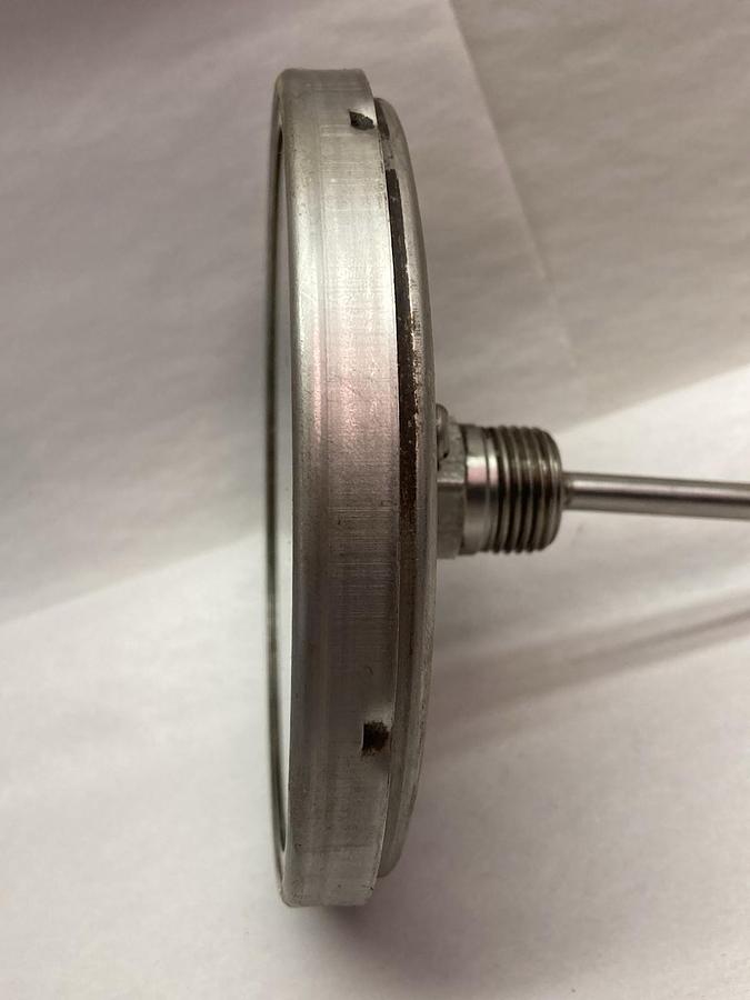 Moeller Bimetal,Model 4000 0-200°F,Thermometer 6 Inch Stem