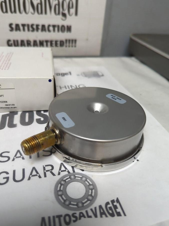 WEKSLER,BY-1-3-Y-CE-4-L-W,3-1/2 IN PRESSURE GAUGE 1/4 IN NPT V&150#  NOS
