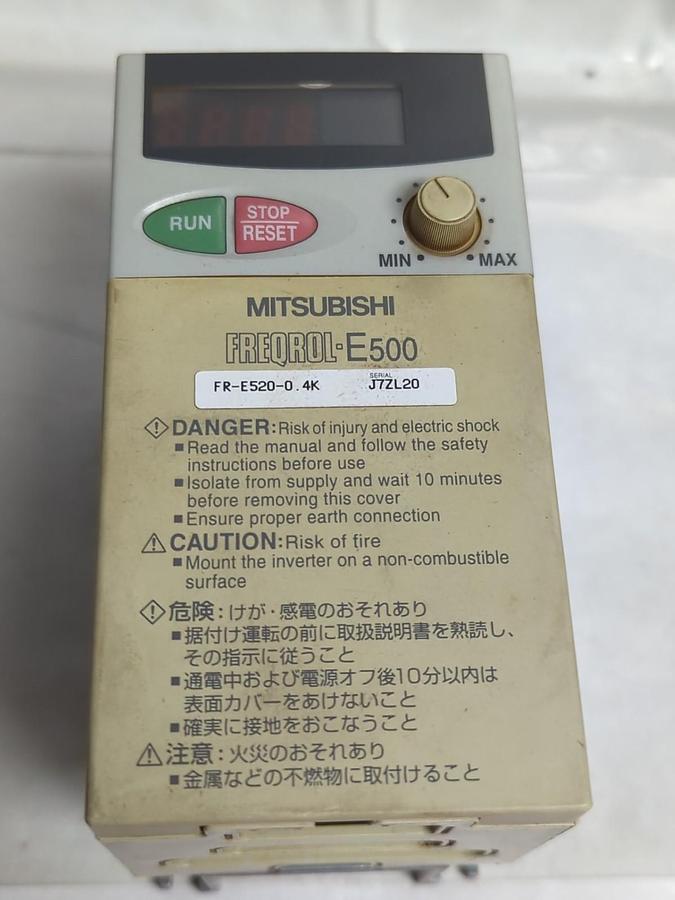 Used MITSUBISHI,FR-E520-0,INVERTER DRIVE PRE-OWNED