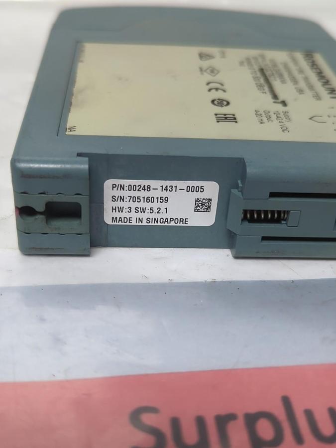 Used ROSEMOUNT,248RANA,TEMPERATURE TRANSMITTER 0-300°F PRE-OWNED