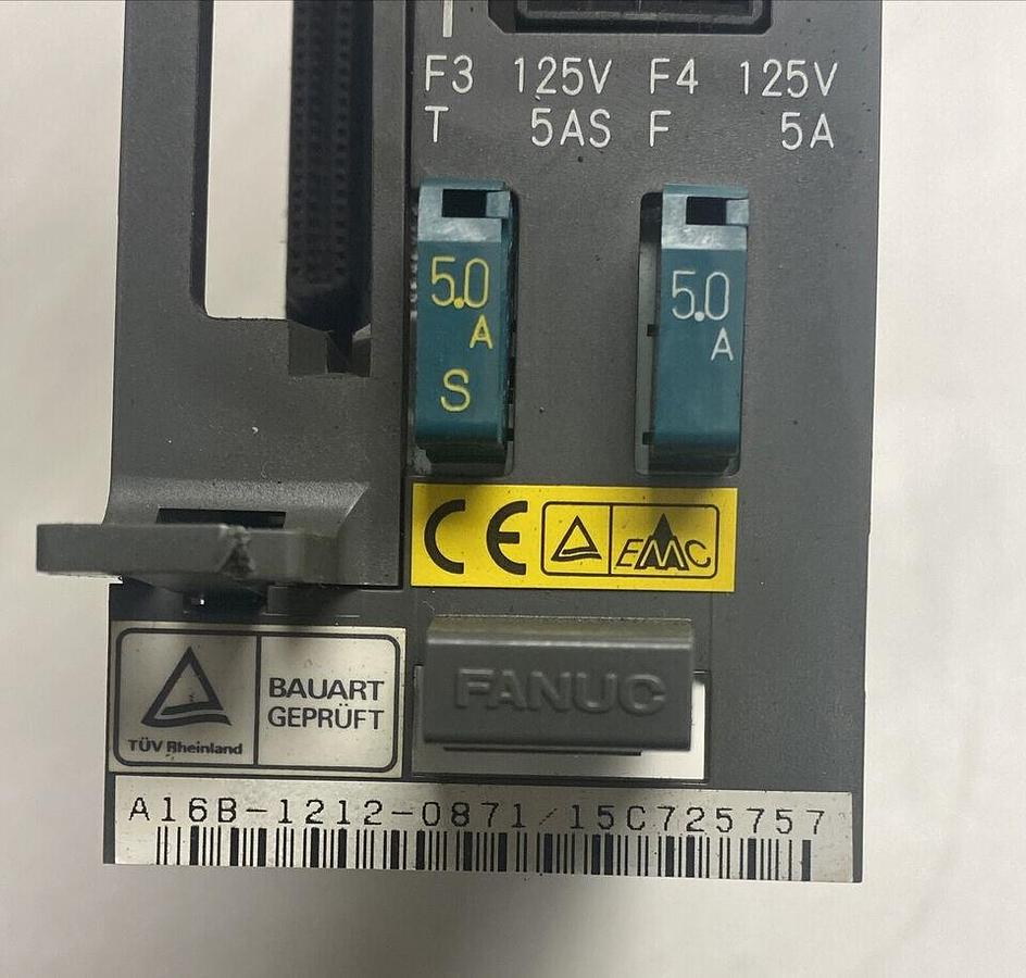Used FANUC,A16B-1212-0871,POWER SUPPLY WITH A20B-8001-0480 CONTROL UNIT GRAPHIC PCB