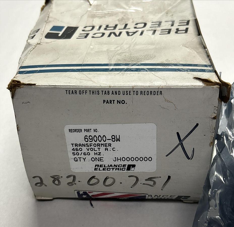 Used RELIANCE,69000-8-W,TRANSFORMER 460V NEW