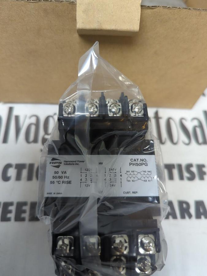 HPS HAMMOND POWER,PH50PG, TRANSFORMER NEW IN BOX