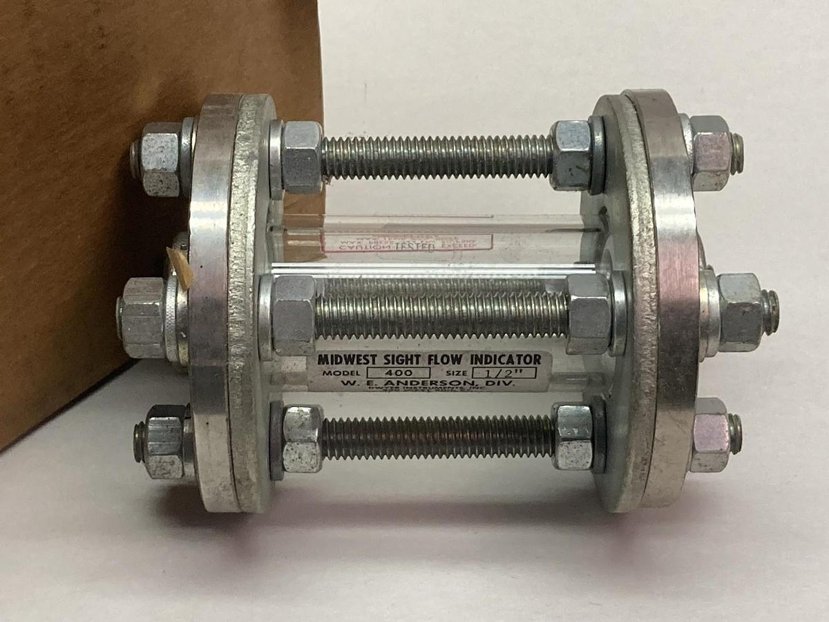 Dwyer Midwest,Model 400,Sight Flow Indicator Size 1/2 Inch
