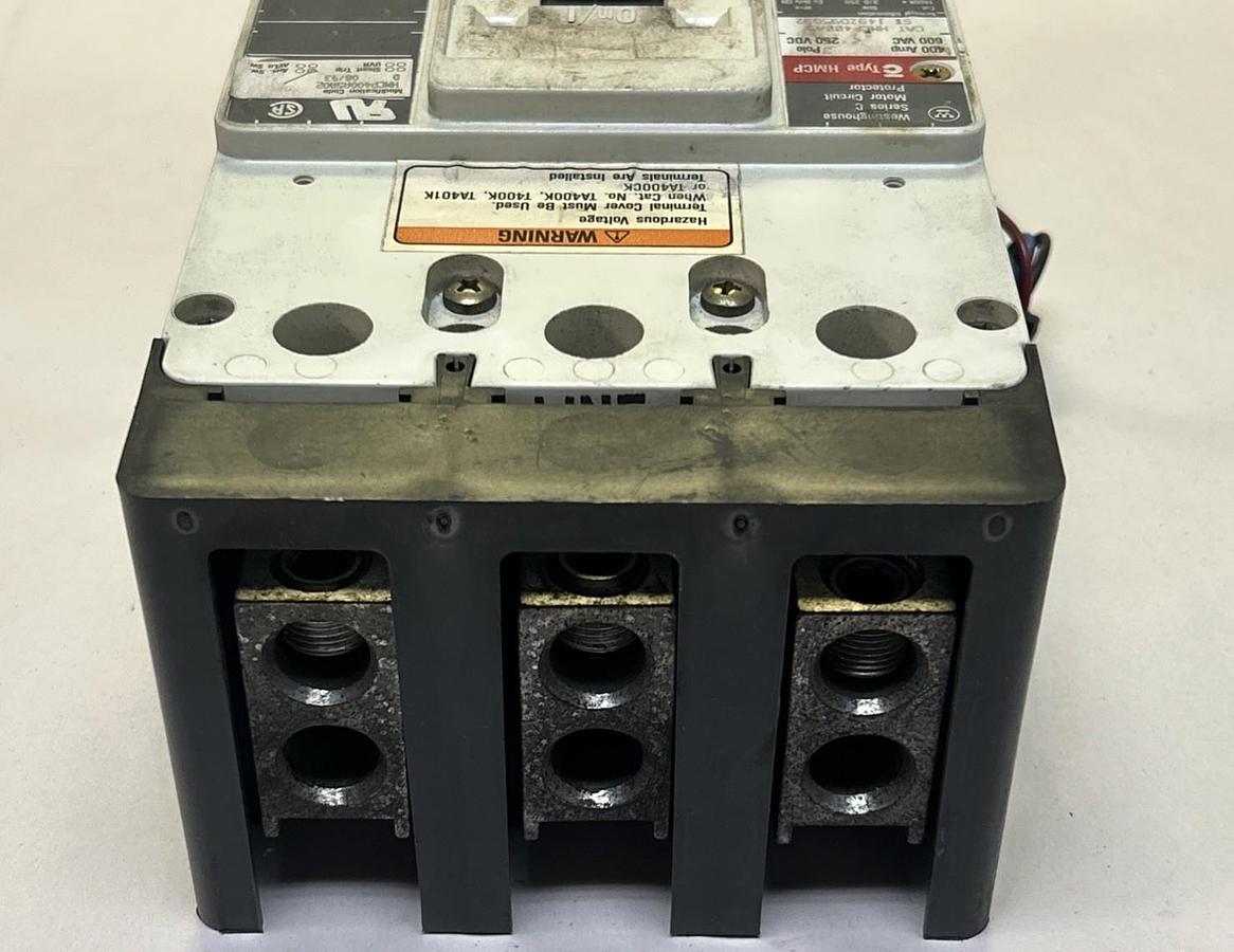 Used WESTINGHOUSE,HMCP400A5,CIRCUIT BREAKER 400A 600V 3P