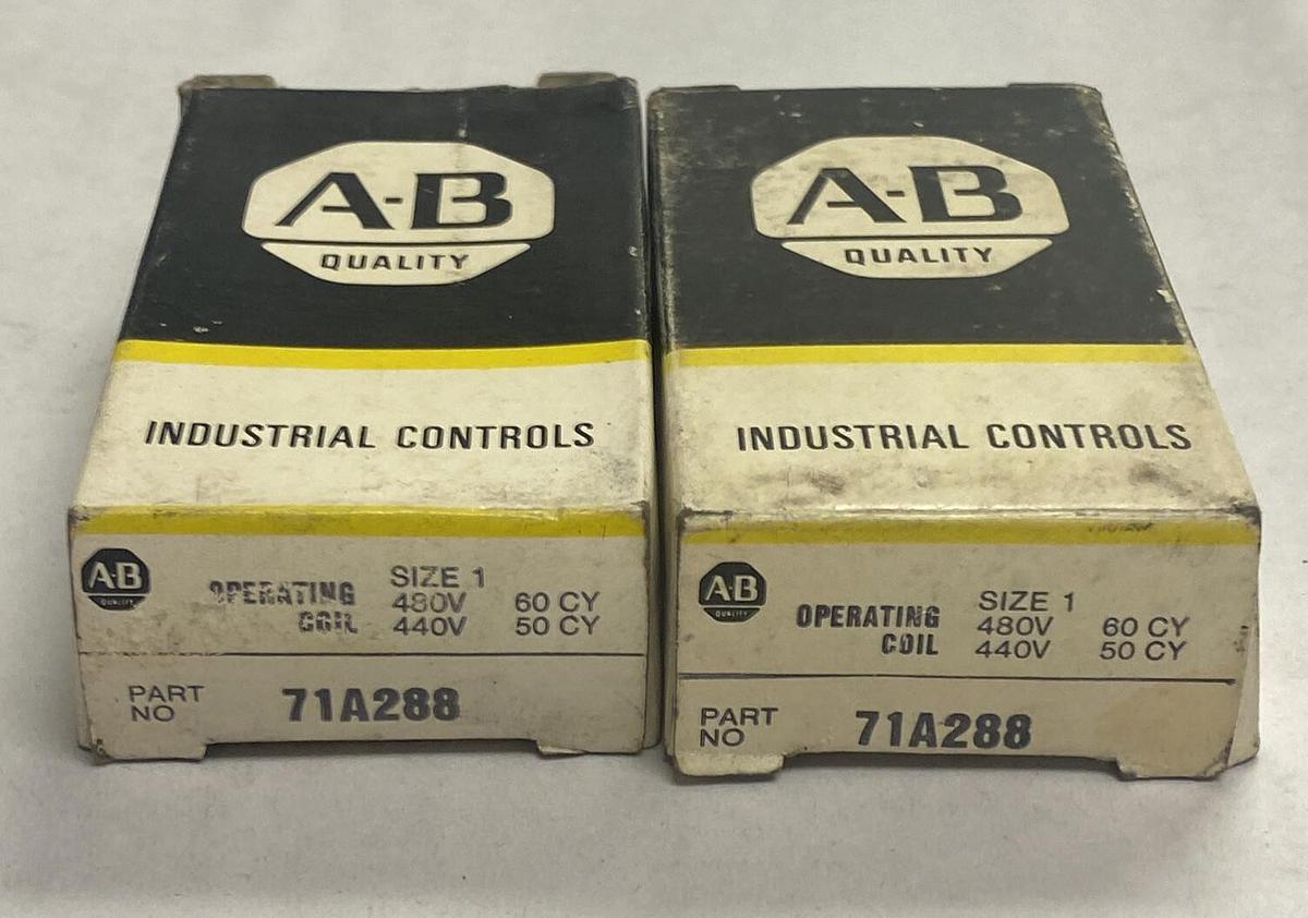 ALLEN- BRADLEY,71A288,OPERATING COILS SIZE 1 480/440V 60/50HZ LOT OF 2 NOS